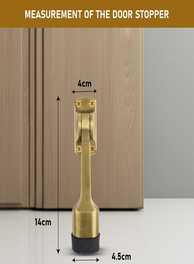 DHSVS Premium 5-Inch Door Stopper for Main Door with Bullet Antique/Stopper with Rubber Grip for Home,Office and Hotel(Pack of 1) - Image 5
